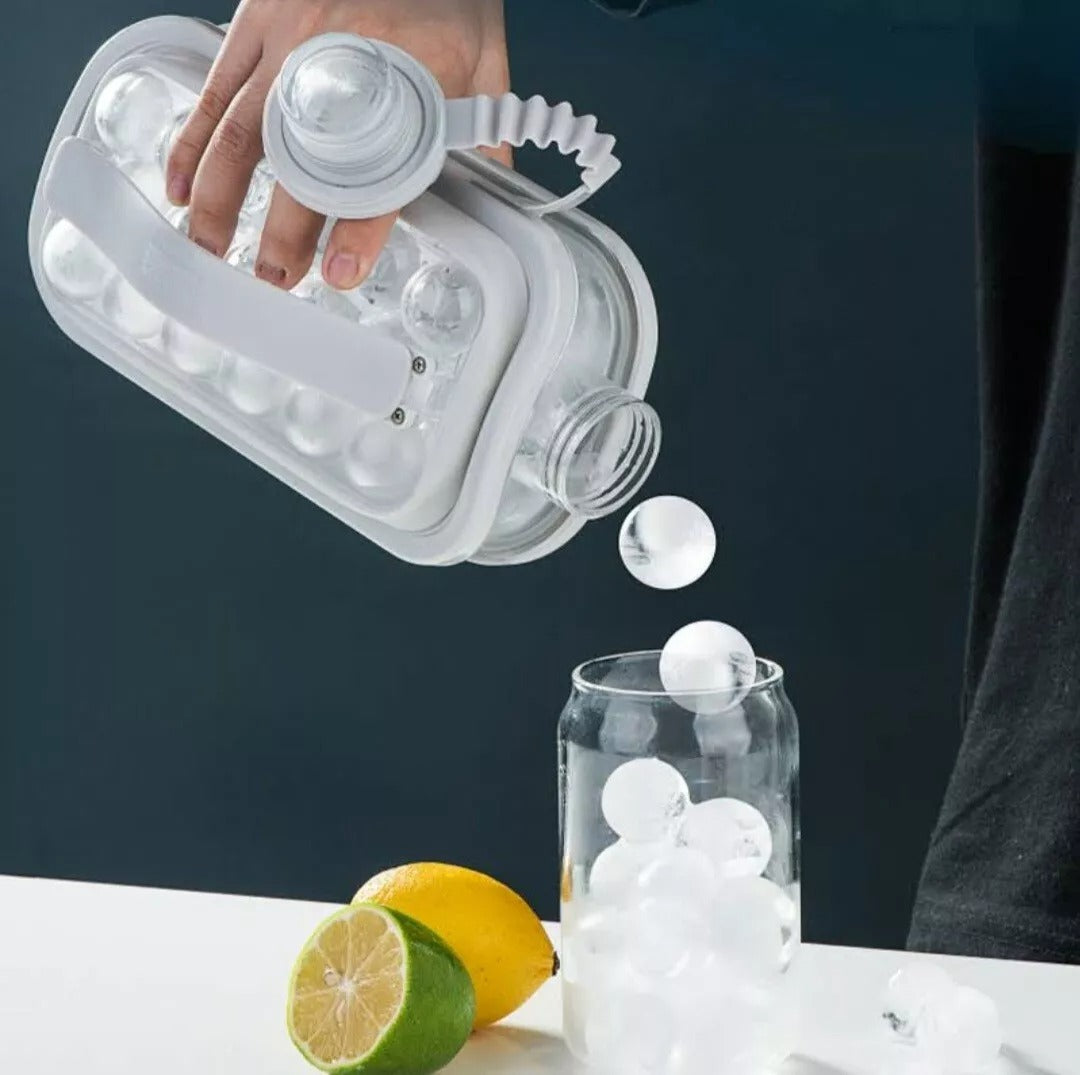2-in-1 Ball Ice Cube Water Bottle – Make Ice & Drink On-the-Go