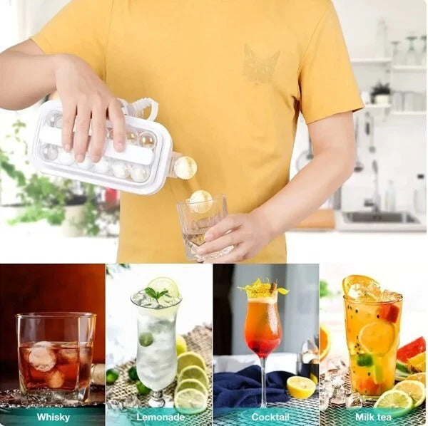 2-in-1 Ball Ice Cube Water Bottle – Make Ice & Drink On-the-Go