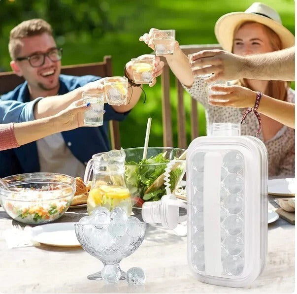 2-in-1 Ball Ice Cube Water Bottle – Make Ice & Drink On-the-Go