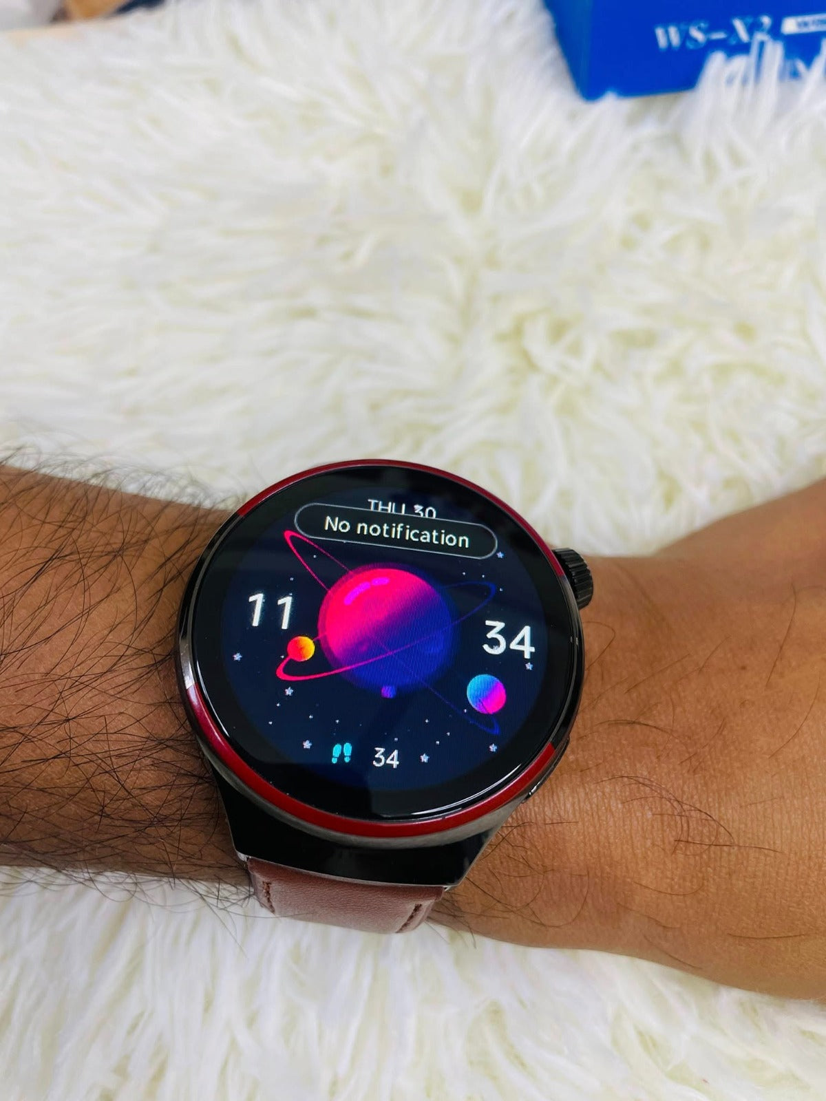 WISME WS-X2 SMART WATCH WITH THREE 3 STRAPS WIRELESS CHARGING