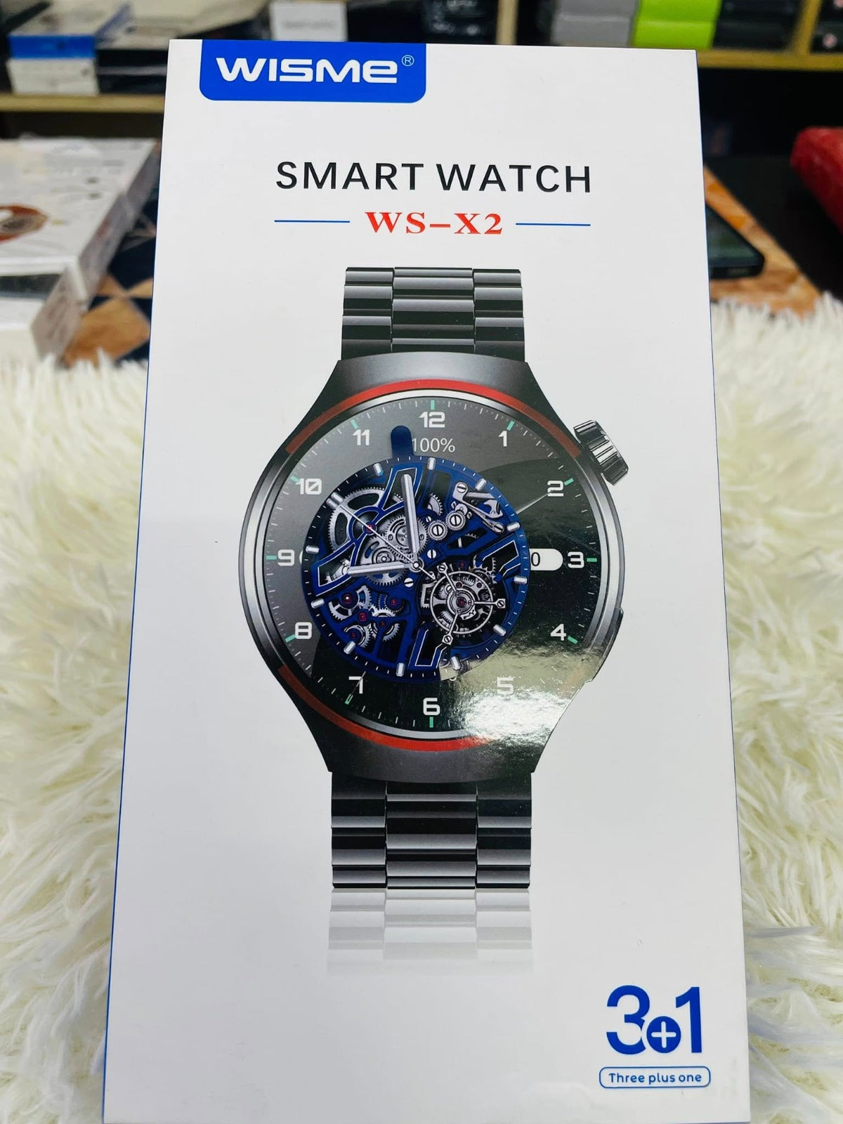 WISME WS-X2 SMART WATCH WITH THREE 3 STRAPS WIRELESS CHARGING