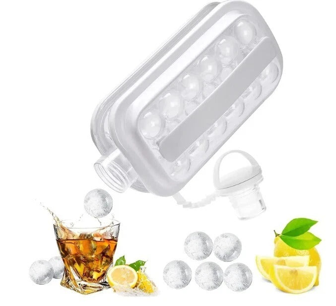 2-in-1 Ball Ice Cube Water Bottle – Make Ice & Drink On-the-Go