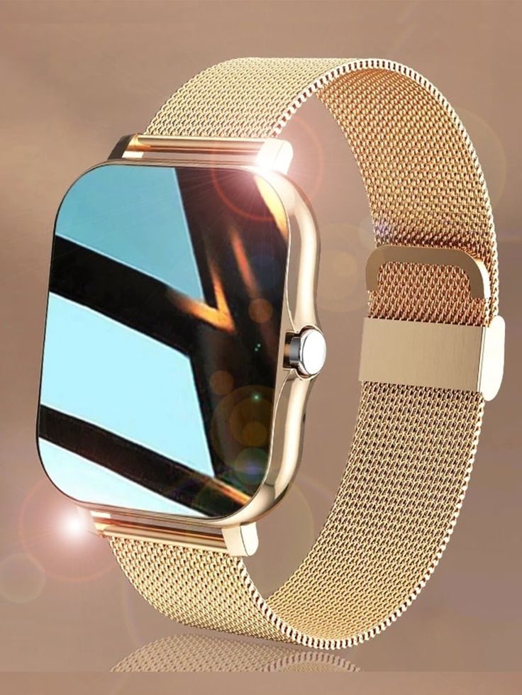 Smart watch with Stainless Steel Milanese Loop