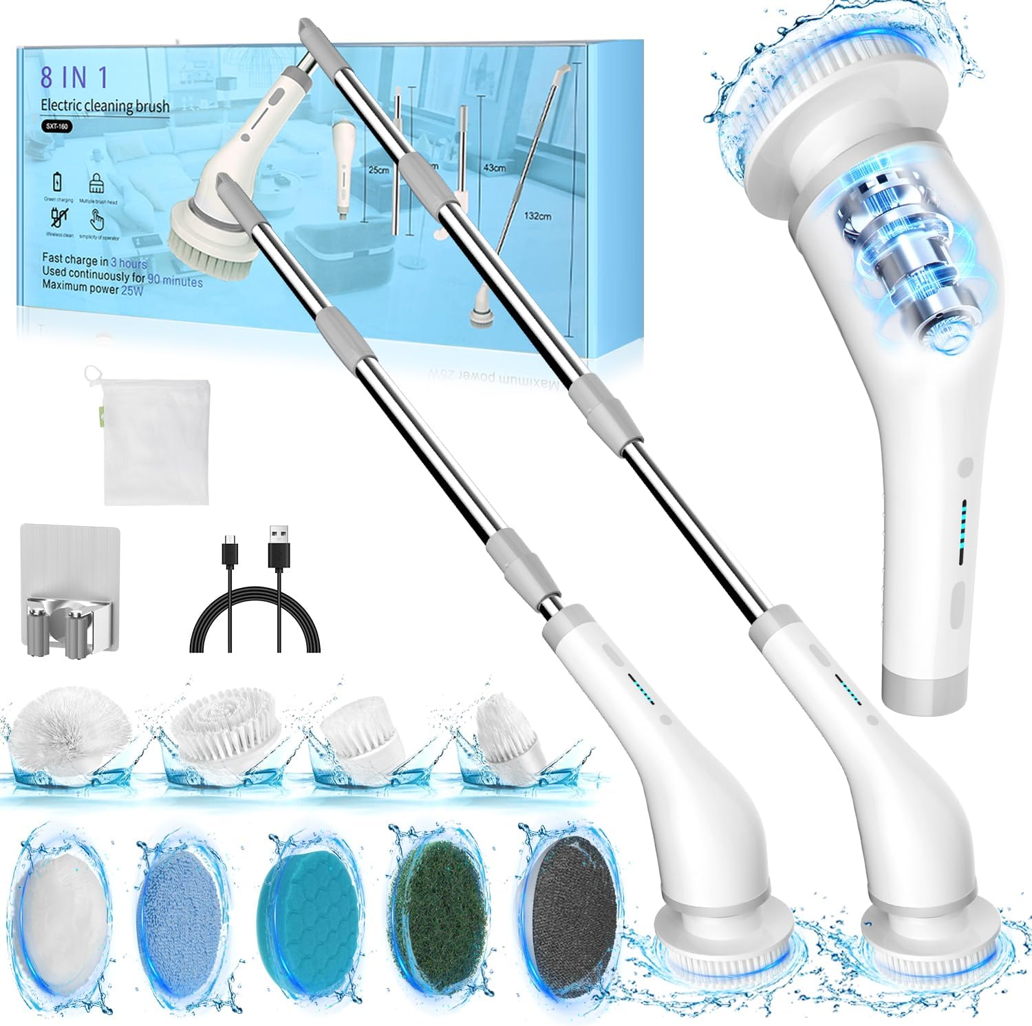 electric spin scrubber